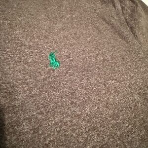 Polo by Ralph Lauren Heathered Brown V-Neck